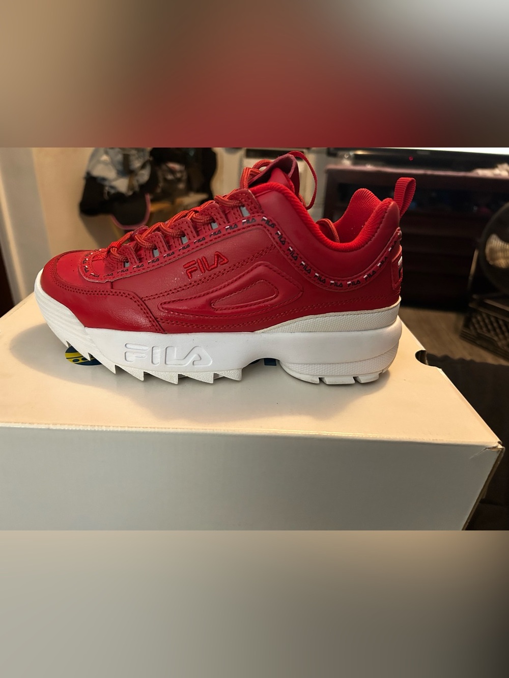 Fila women Red Chunky-Soled Sneakers
